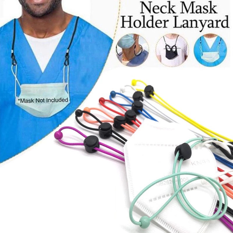 Adjustable Glasses Hat Rope Mask Lanyard Face Mask Extender Ear Savers Mask Strap Holder DIY Supplies  Elastic Band Cord