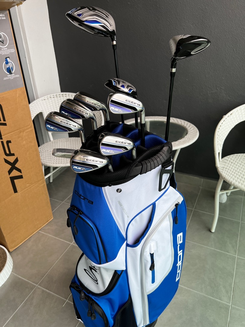 正規通販 ファーストポートCobra Golf FlyXL Complete SetGraphite RH Cart Bag, BlackBlue