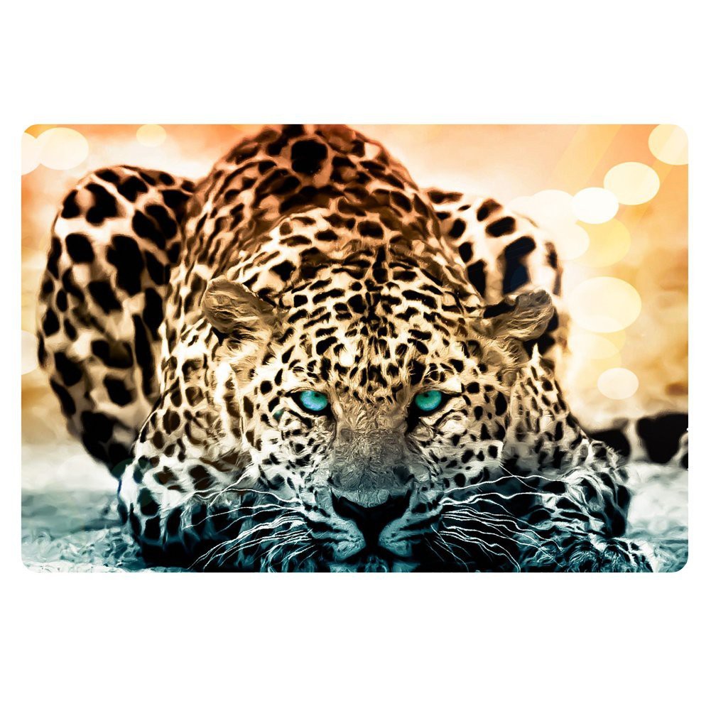 Hugsidea Fashionable Leopard Print Door Mat Entrance Floor Doormat