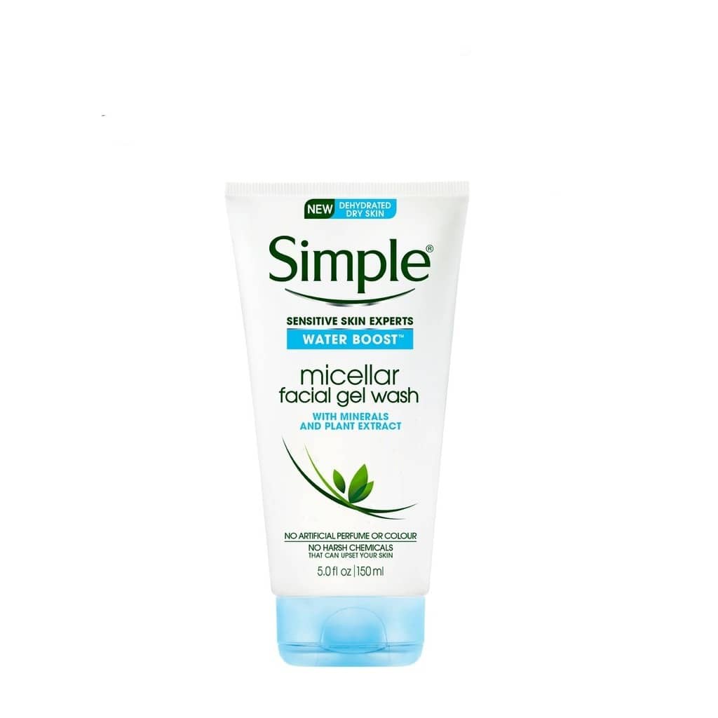 SIMPLE MICELLAR FACIAL GEL WASH 150mL/ MICELLAR CLEANSING WATER 400mL
