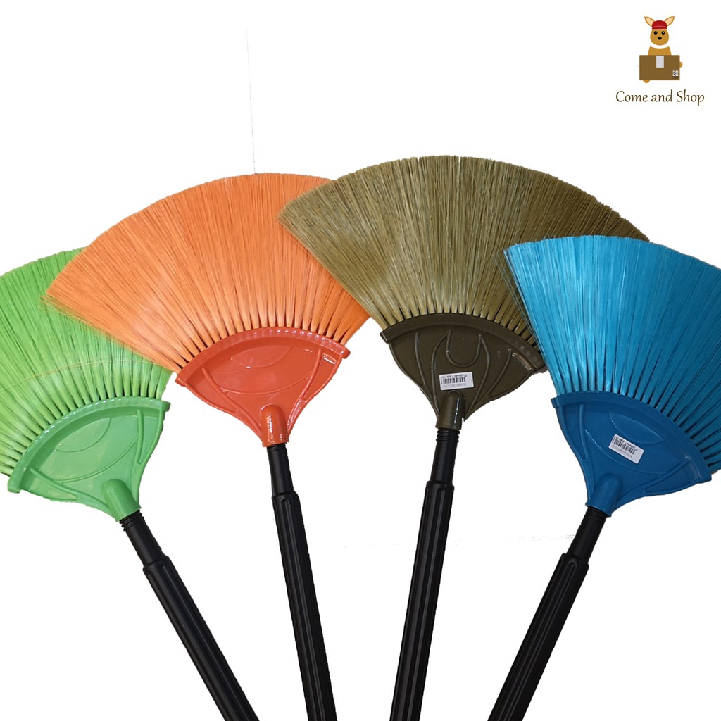 Nylon Soft Normal Floor Broom with Plastic Handle | Penyapu Lantai ...