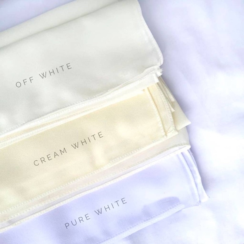 shawl nikah off white
