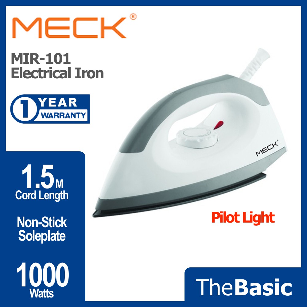 MILUX/CORNELL 1000w Non-Stick Soleplate Iron Seterika Elektrik ( MIR-101, MDI-1300 , CI-SP2H )