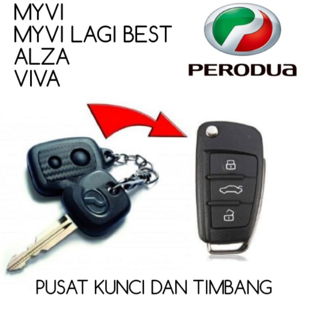 (Free shipping) kunci perodua flip key  Shopee Malaysia