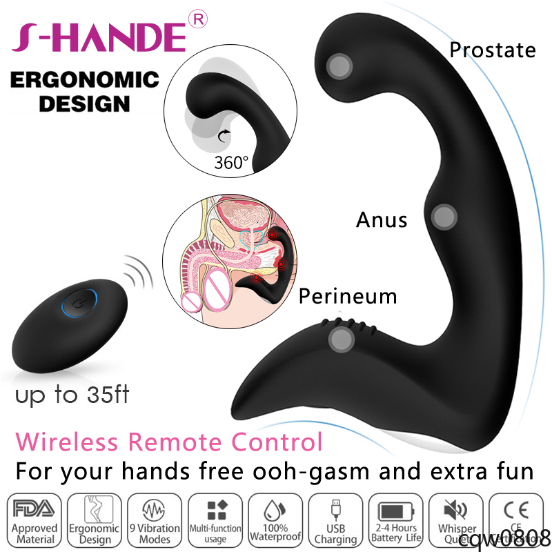 Malignant Marco Polo Person in charge of sports game Sexshop SHANDE Vibrator Prostate Massager For Men Vibrating Powerful Male  Anal Plug Stimulator Butt Silicone Sex | Shopee Malaysia