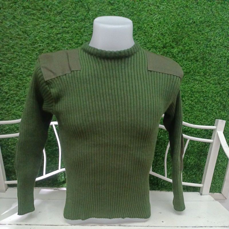 Jersey Pollover Atm 100 Kapas Baju Musim Sejuk Tentera High Quality Shopee Malaysia