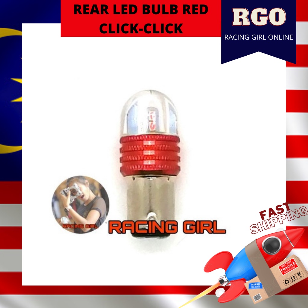 REAR BULB LED RED COLOUR / LAMPU LED MERAH CLICK