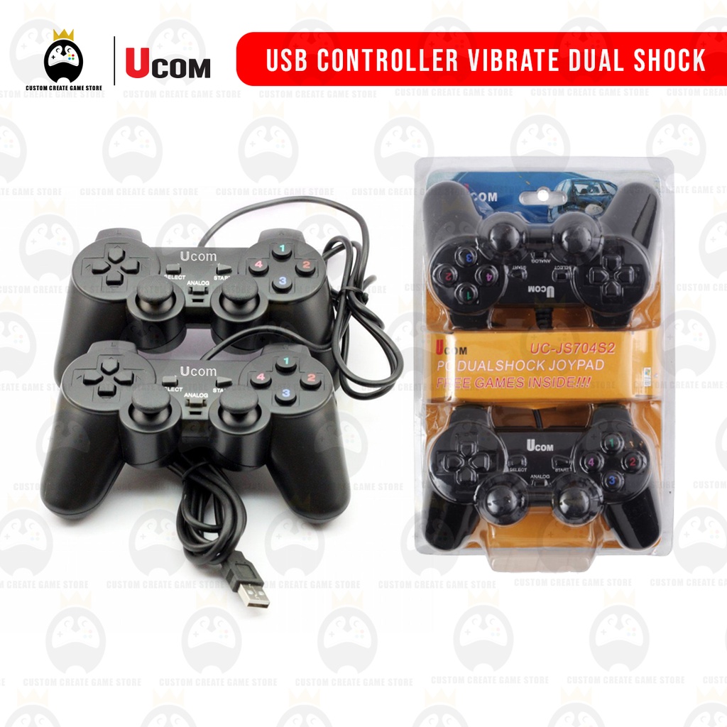 PC Controller Joystick VIBRATE Double Shock PC USB Single Controller [READY  STOCK][FROM MALAYSIA] | Shopee Malaysia
