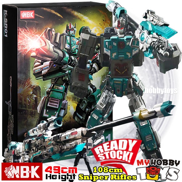 NBK Transformable Robot - K-SR01 K-SR02 The King of the Sniper 108cm Rifles / Gun ( 49cm Robot Height with LED eyes )