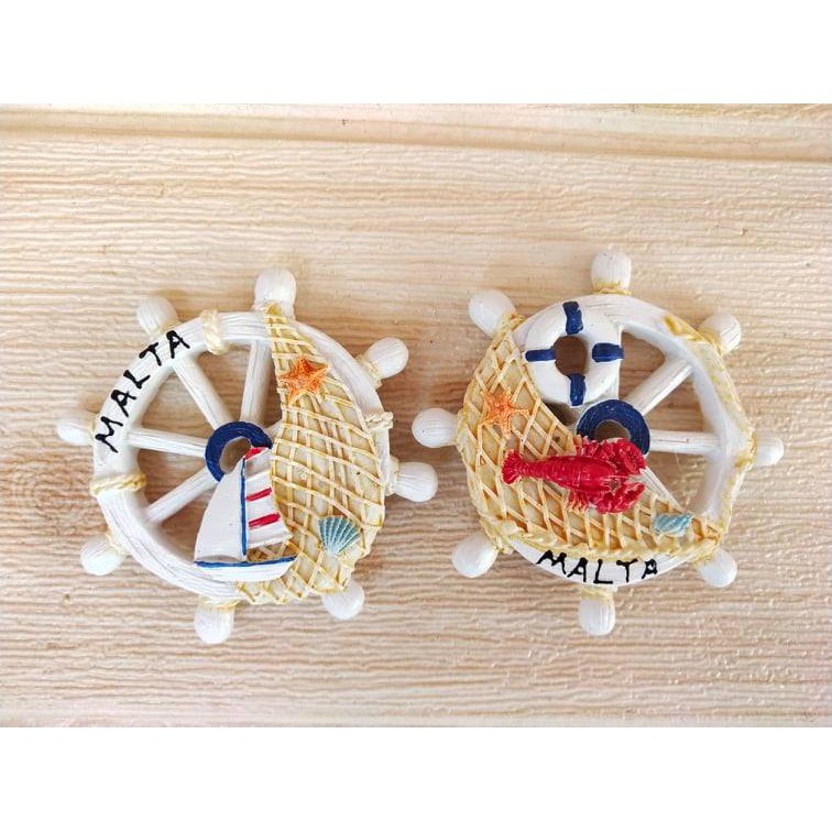 Malta Nautical Theme Ref Magnet Souvenirs Random Design