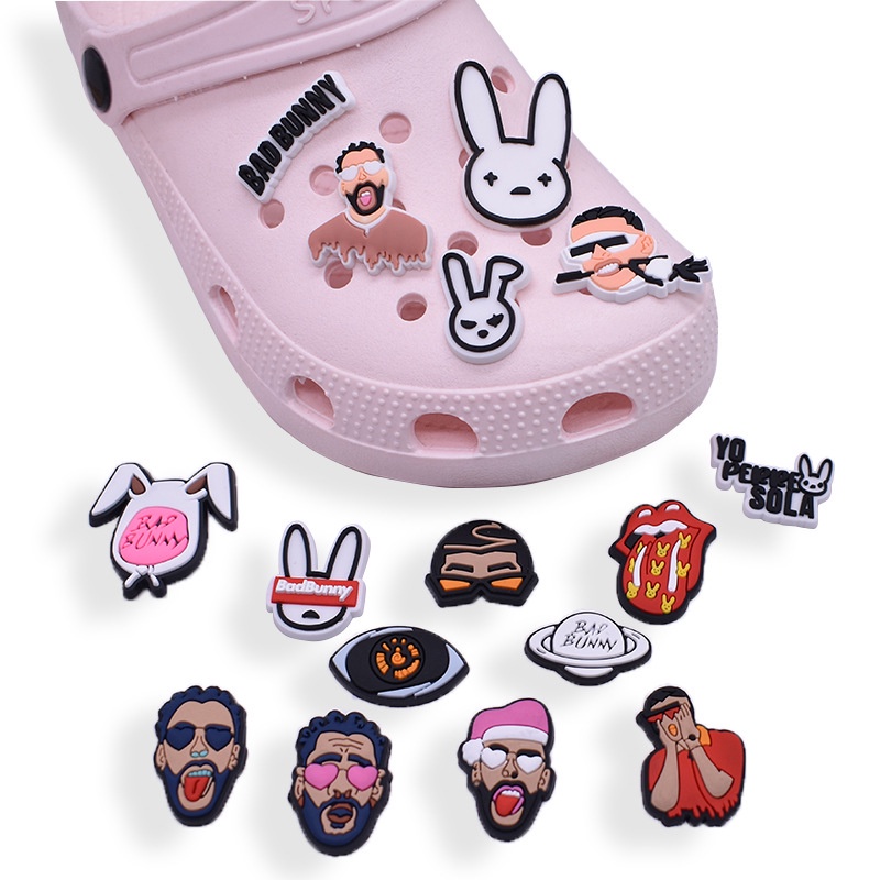 Crocs Jibbitz Pins Cartoon New Product Bad Bunny Series DIY Shoes Charm  Button/洞洞鞋配件鞋飾鞋花智必星| Shopee Malaysia