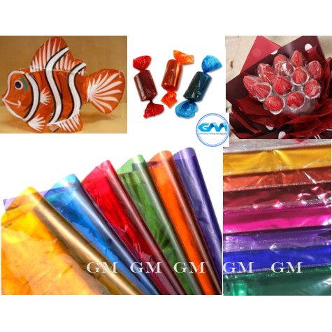 Glass Paper (Large Size) 90x100cm 1sheet | Cellophane Paper Lantern Crafts Hamper | Pembalut Hamper |透明灯笼纸 玻璃纸