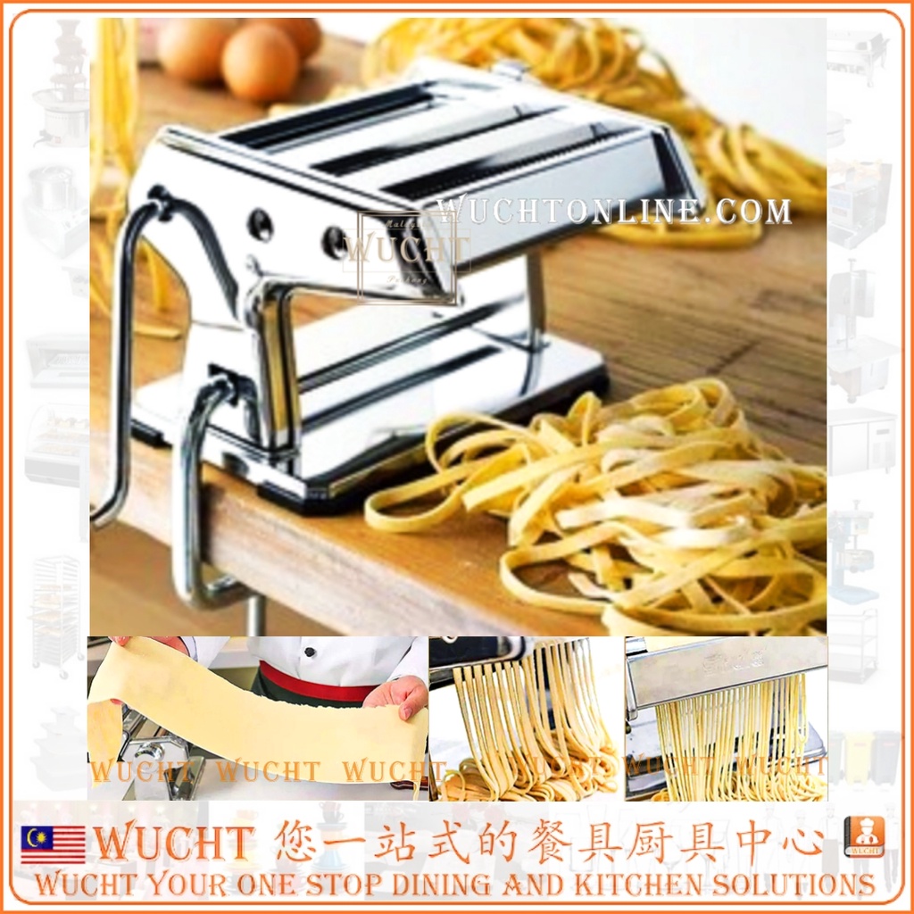 【WUCHT】Pasta Maker Stainless Steel Machine Roller Cutter Mach Mee Machine Noodles Machine Mesin Mee Gelek Tepung 搅面机 板面机