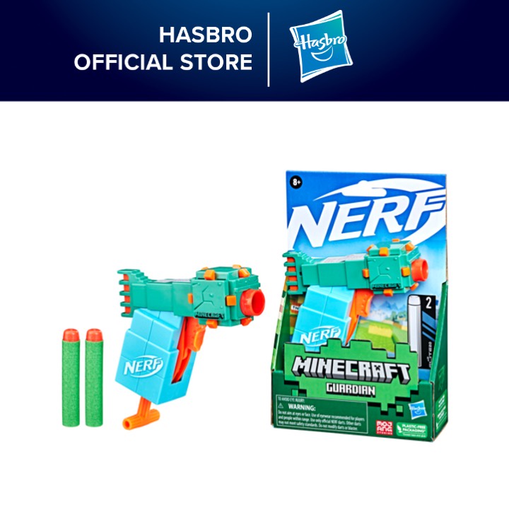 Nerf MicroShots Minecraft Guardian Mini Blaster, Minecraft Guardian Mob ...