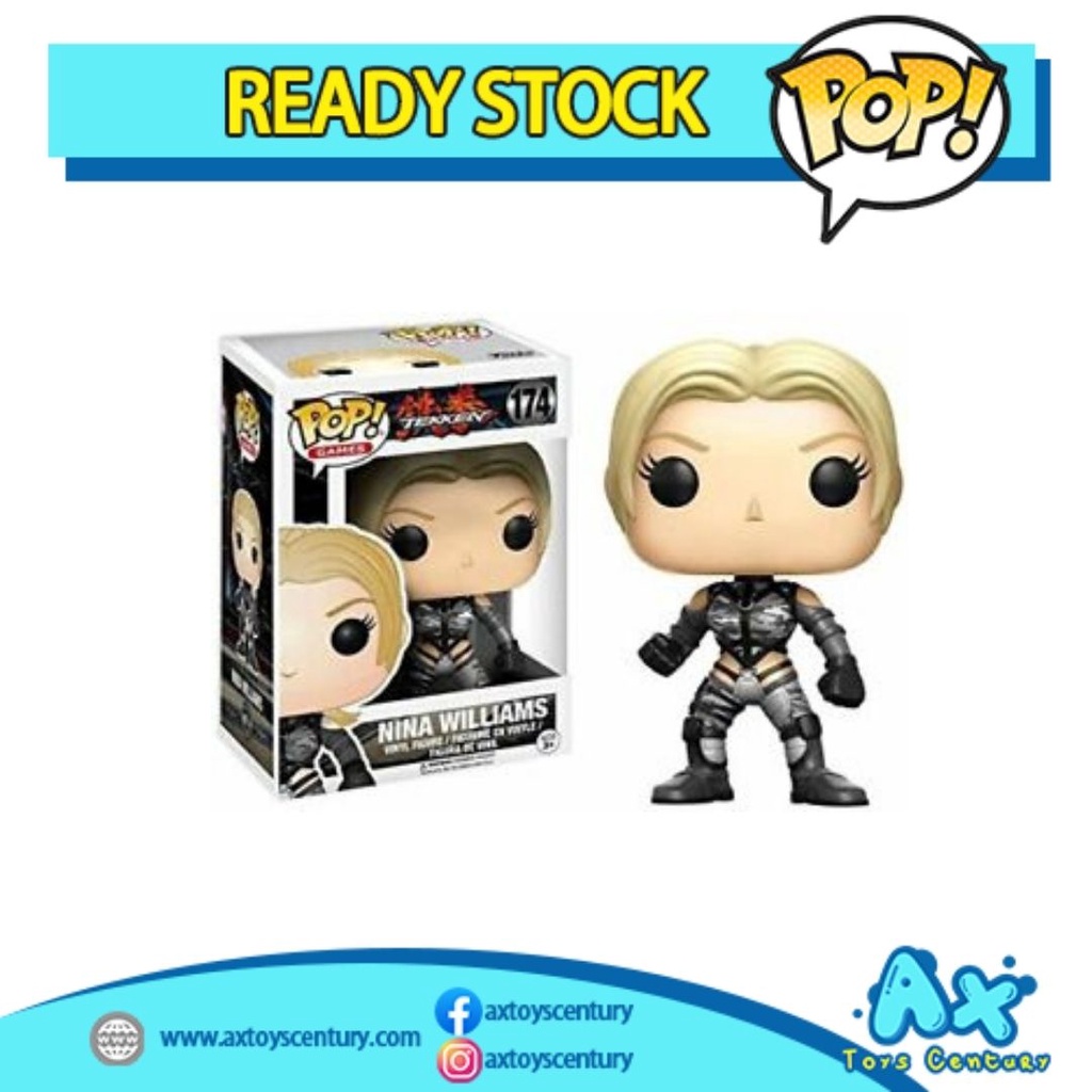 Funko Pop! Games: Tekken - Nina Williams Silver Suit #174 100% Genuine