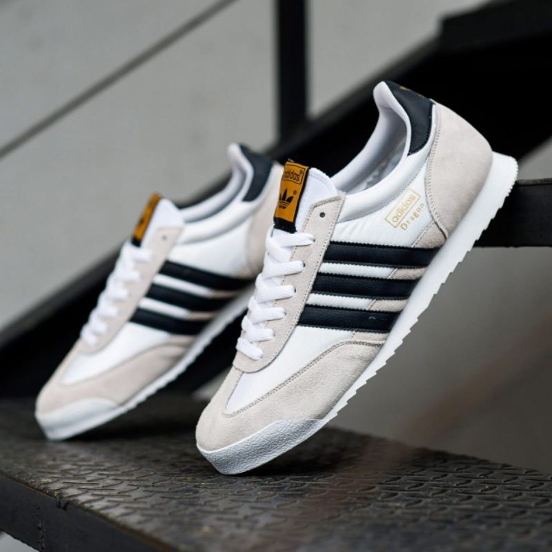 lapso Besugo La playa Adidas dragon white black shoes | Shopee Malaysia