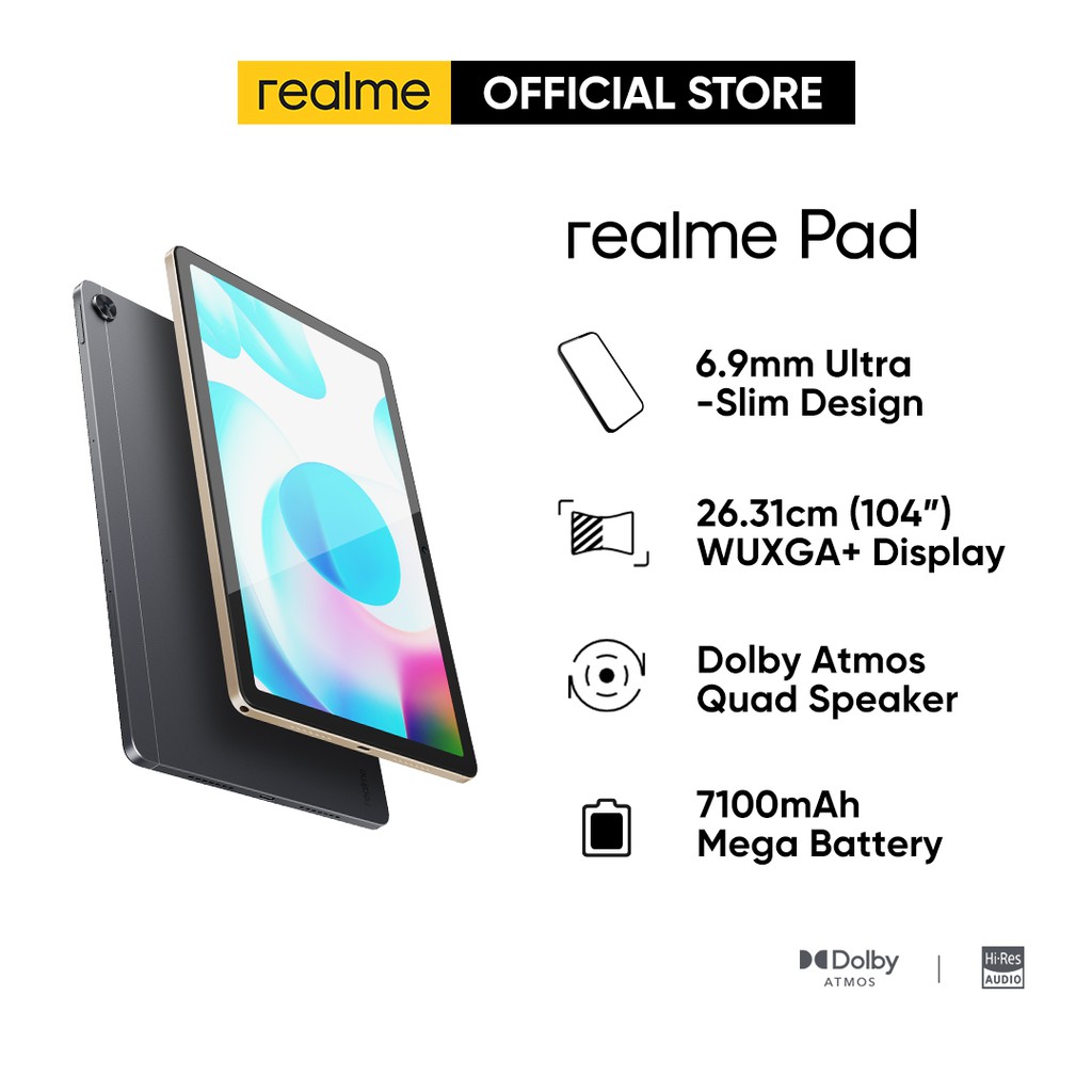 realme Pad (6GB+128GB LTE) - 6.9mm Ultra-Slim Design| Dolby Atmos Quad ...