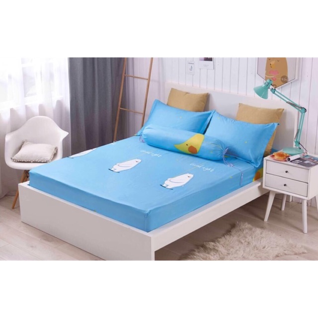 800 Tc Bedsheet Fitted 4 In 1 Cadar Fitted 4 In 1 We Bare Bears