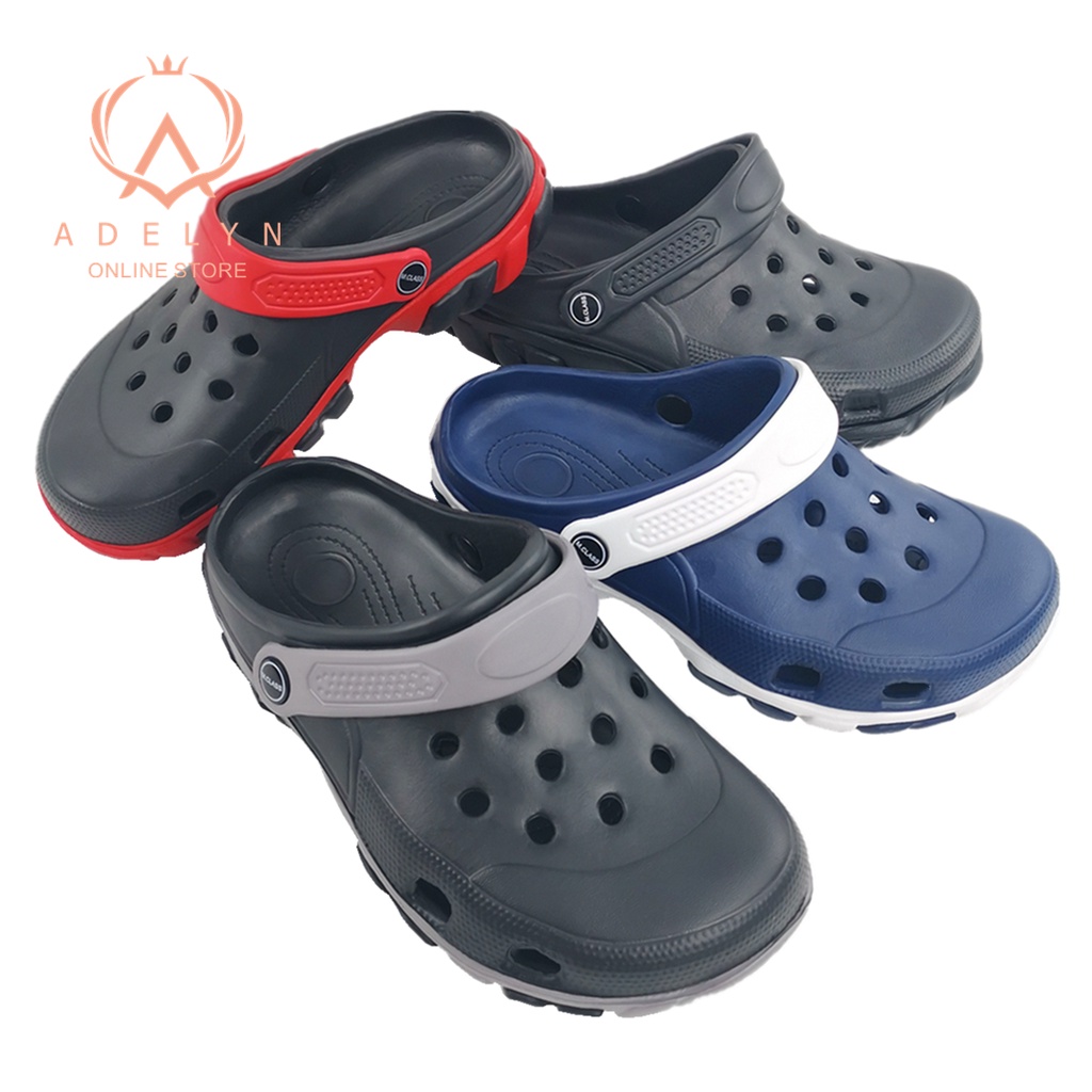 READY STOCK AD1 MEN MEN'S CROCS CLOG SHOES ULTRALIGHT ANTI SLIP CROC