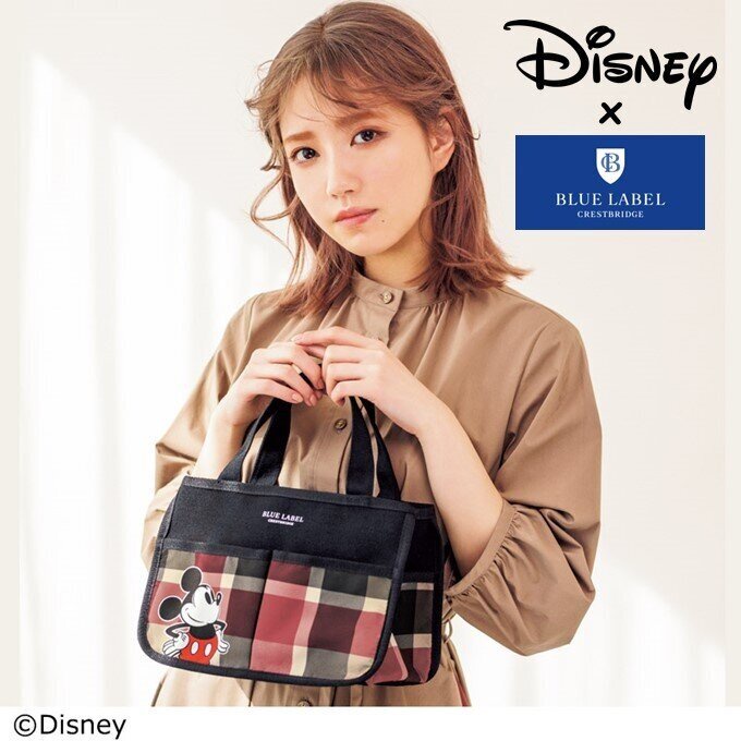 Japan Magazine Blue Label Crestbridge vs Mickey Multipurpose Storage Top  Handle Bag | Shopee Malaysia