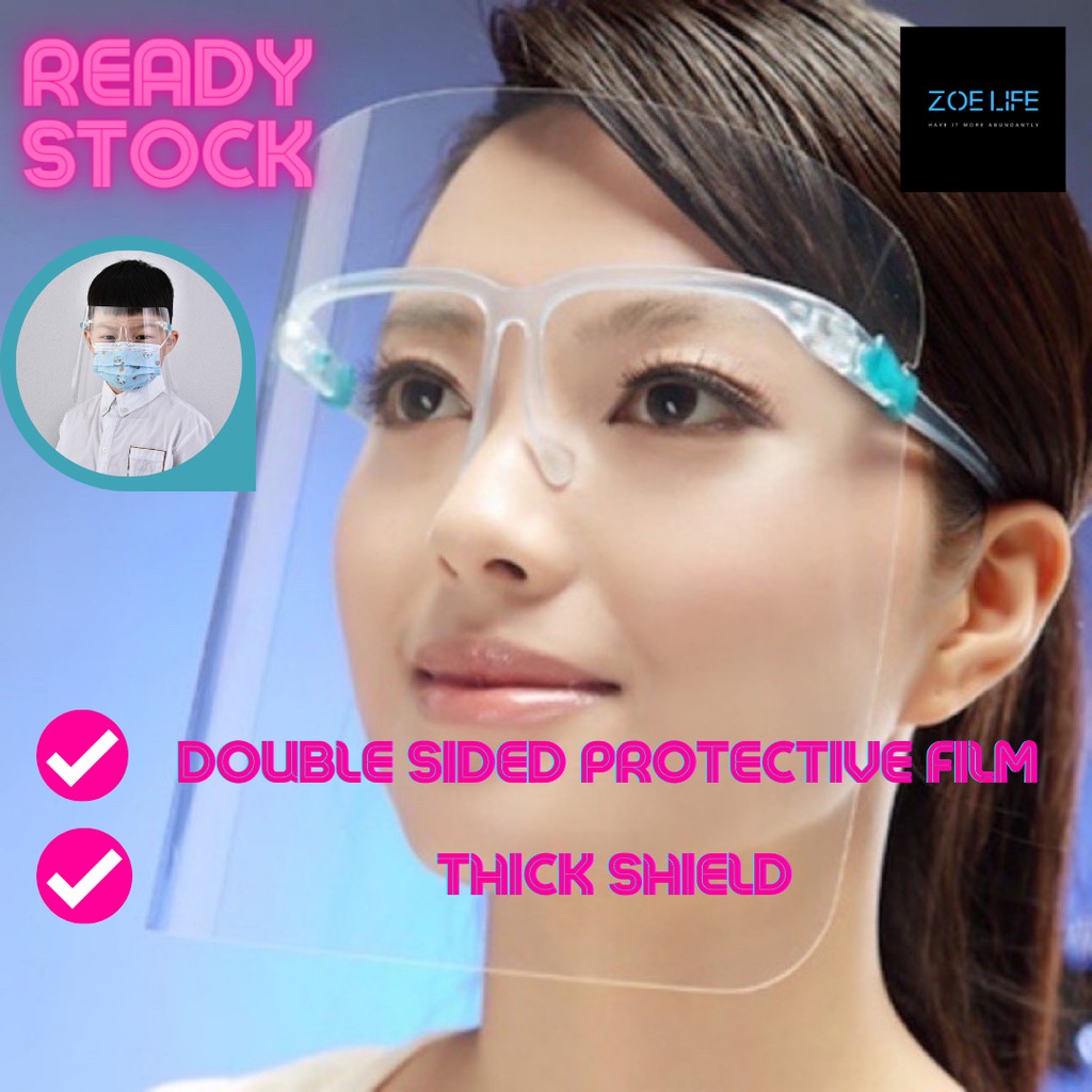 [READY STOCK] Face Shield Adult Reusable Spectacles Anti Virus Face