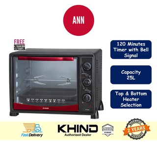 Khind Electric Oven 25l Ot2502 Shopee Malaysia