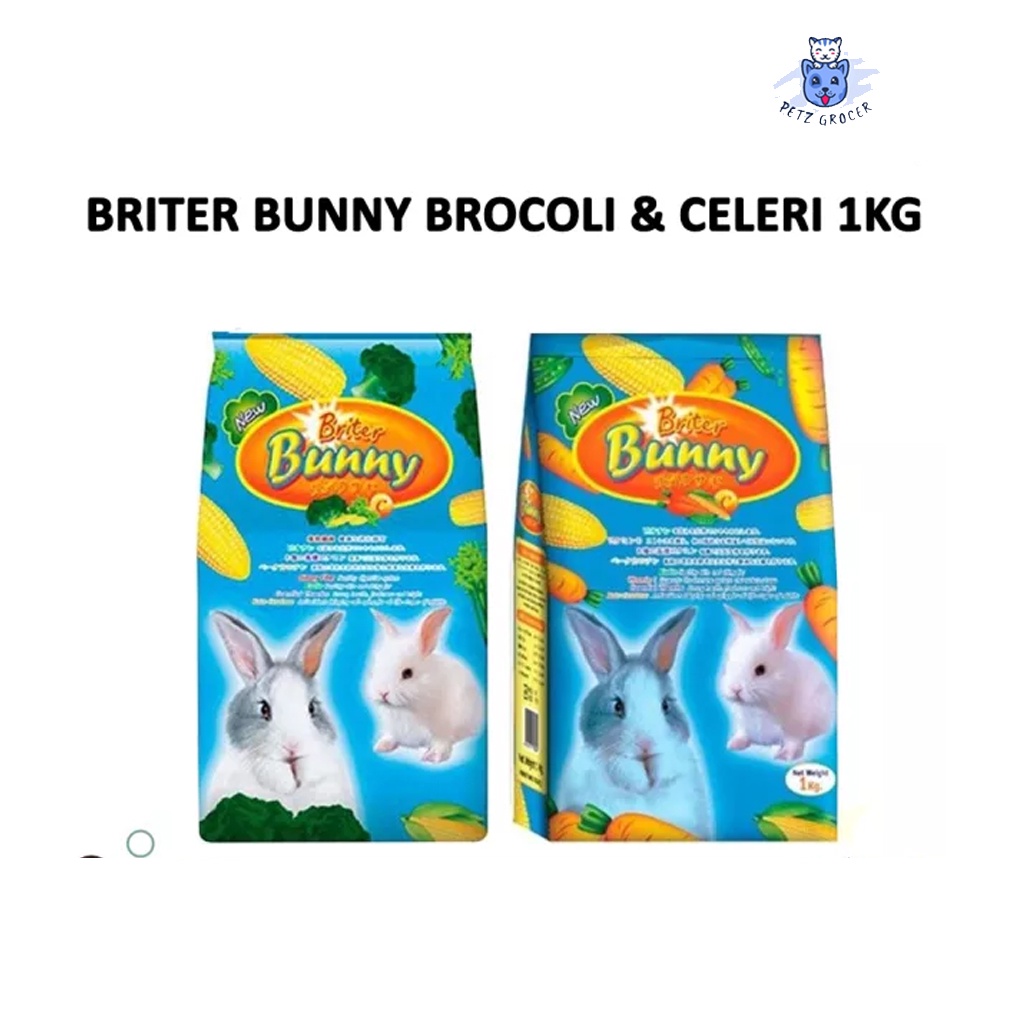 Briter Bunny Carrot Rabbit Food Pellet 1KG Makanan Arnab 1kg Shopee