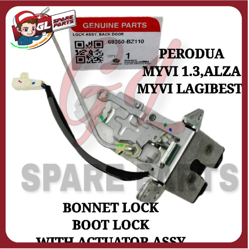Bonnet Lock W Actuator Original Perodua Myvi 1 3 Myvi Lagibest Alza 69350 Bz020 69350 Bz110 Boot Lock Back Door Shopee Malaysia