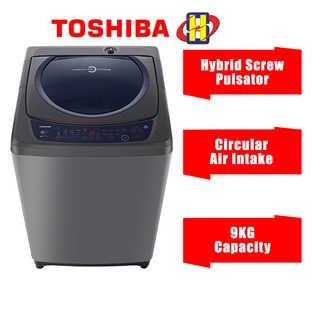 Image of Toshiba Washing Machine (9KG) Circular Air Intake Fully Auto Top Load Washer AW-H1000GM(SB)