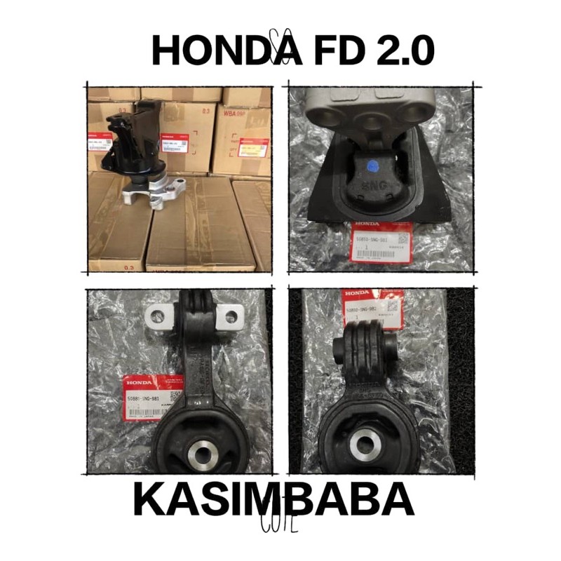 HONDA CIVIC FD 2.0 ORIGINAL ENGINE MOUNTING SET 4PC  Shopee Malaysia