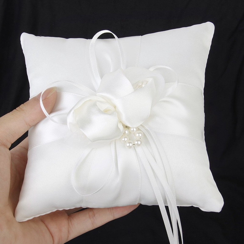 Useful Bridal Cushion Decoration Bowknot Romantic Jewelry Ring
