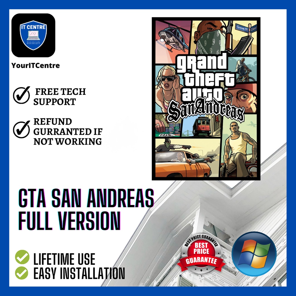 GTA San Andreas Offline PC Games Digital Download + full installation guide  provided | Shopee Malaysia