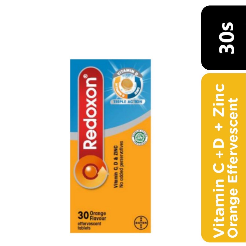 Redoxon Vitamin C TRIPLE ACTION Effervescent Tablet (Orange) 30s