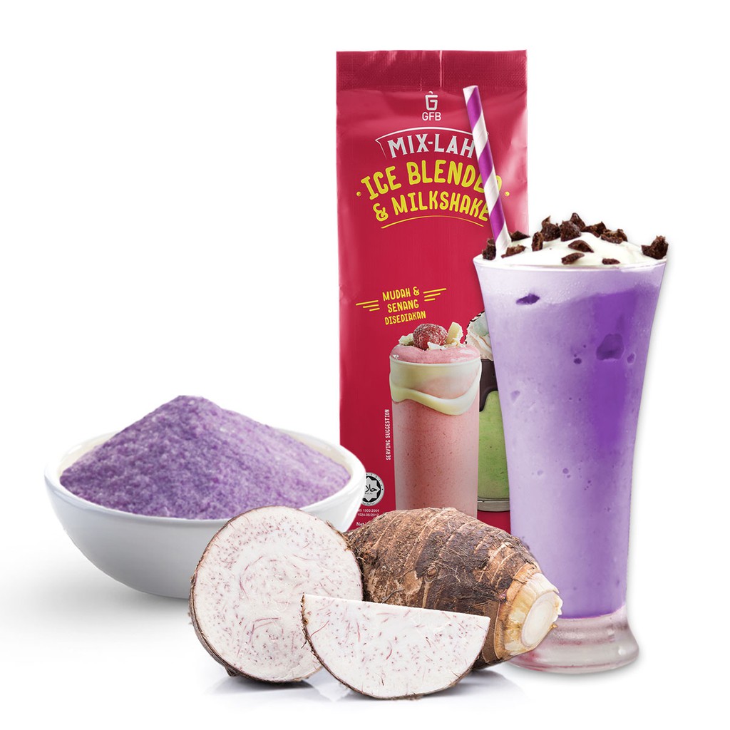 Gfb Mix Lah Serbuk Ice Blended Dan Air Balang Powder Yam Taro Keladi 1kghalal Shopee 2644