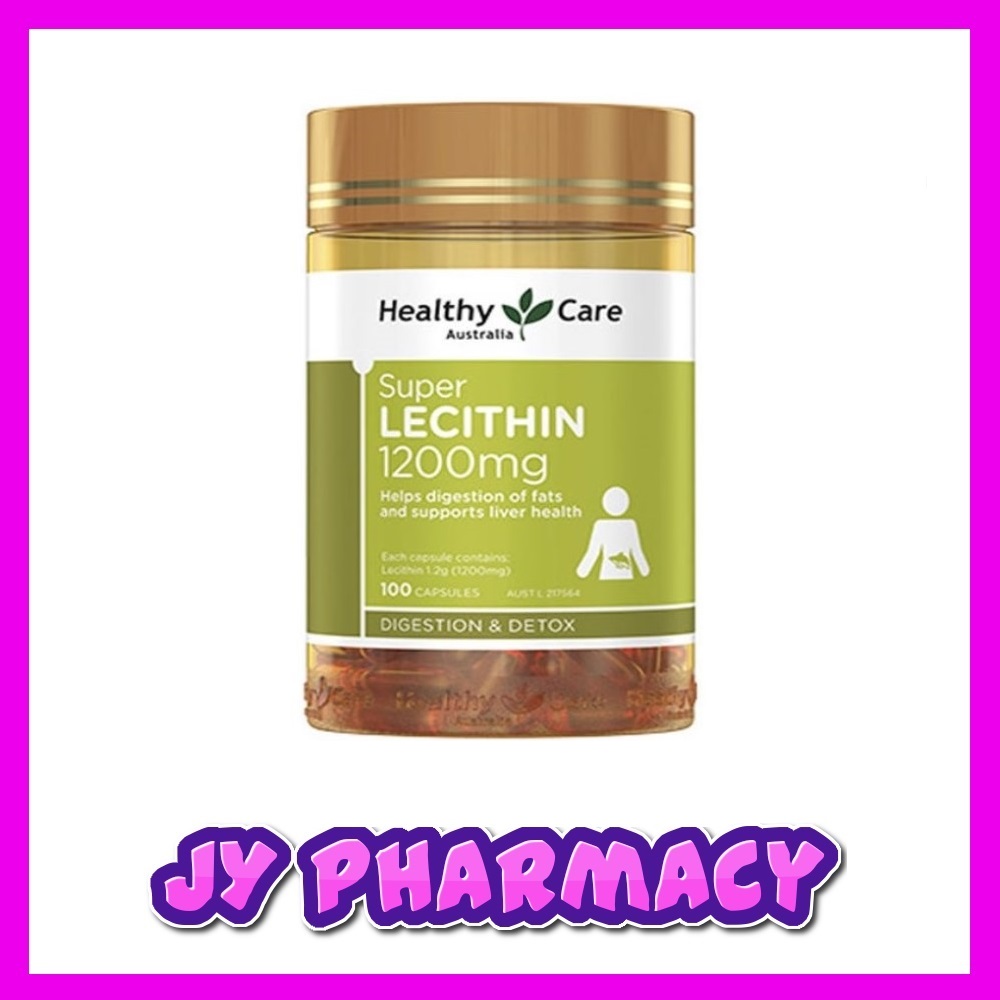 Healthy Care Super Lecithin 1200mg ( 100 Capsules ) ( Made In Australia