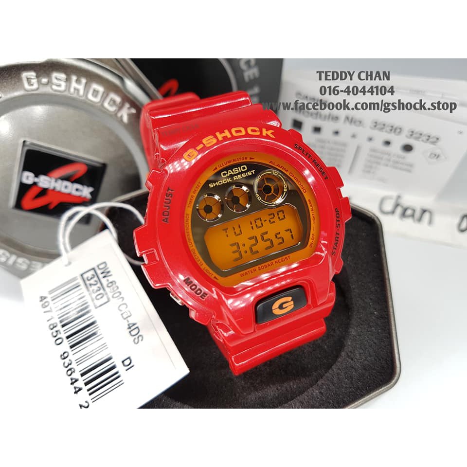 ランキング総合1位 G-SHOCK DW-6900CB-4JF レッド i9tmg.com.br