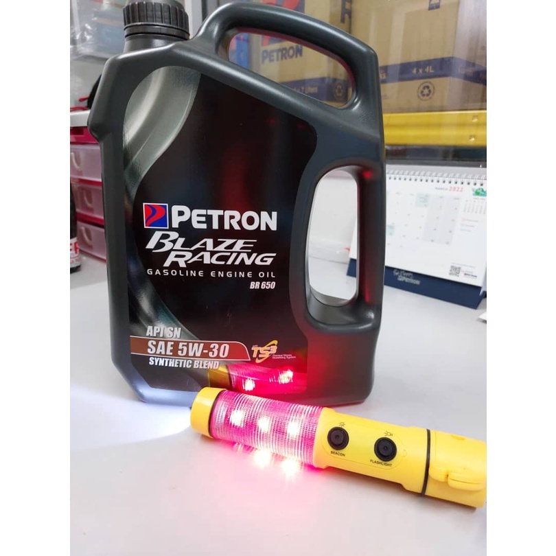 PETRON BLAZE RACING SYNTHETIC BLEND SAE 5W-30 [FREE MULTI-FUNCTIONAL ...