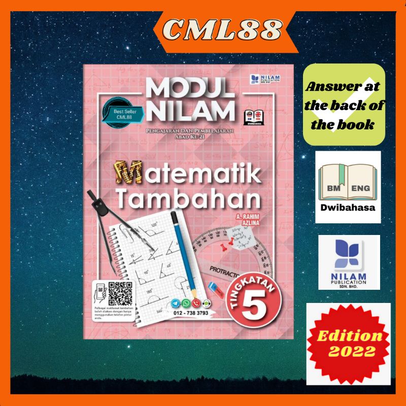 [CML88] Modul Nilam Matematik Tambahan Ting 5 Dwibahasa KSSM 2022