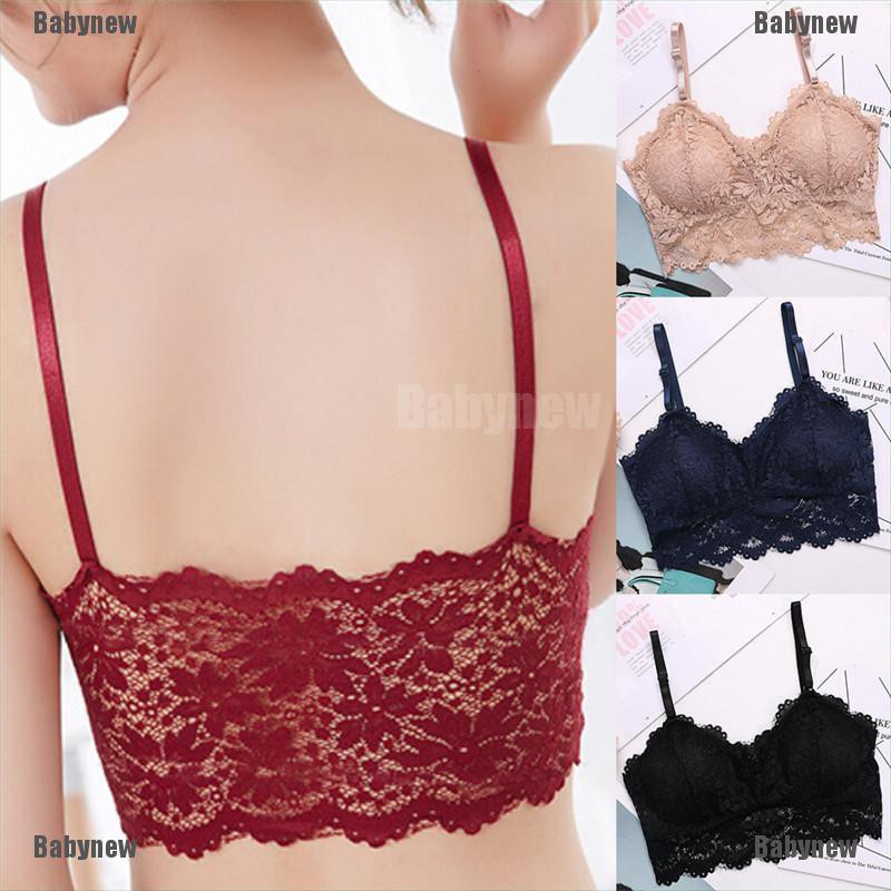 black lace push up bralette