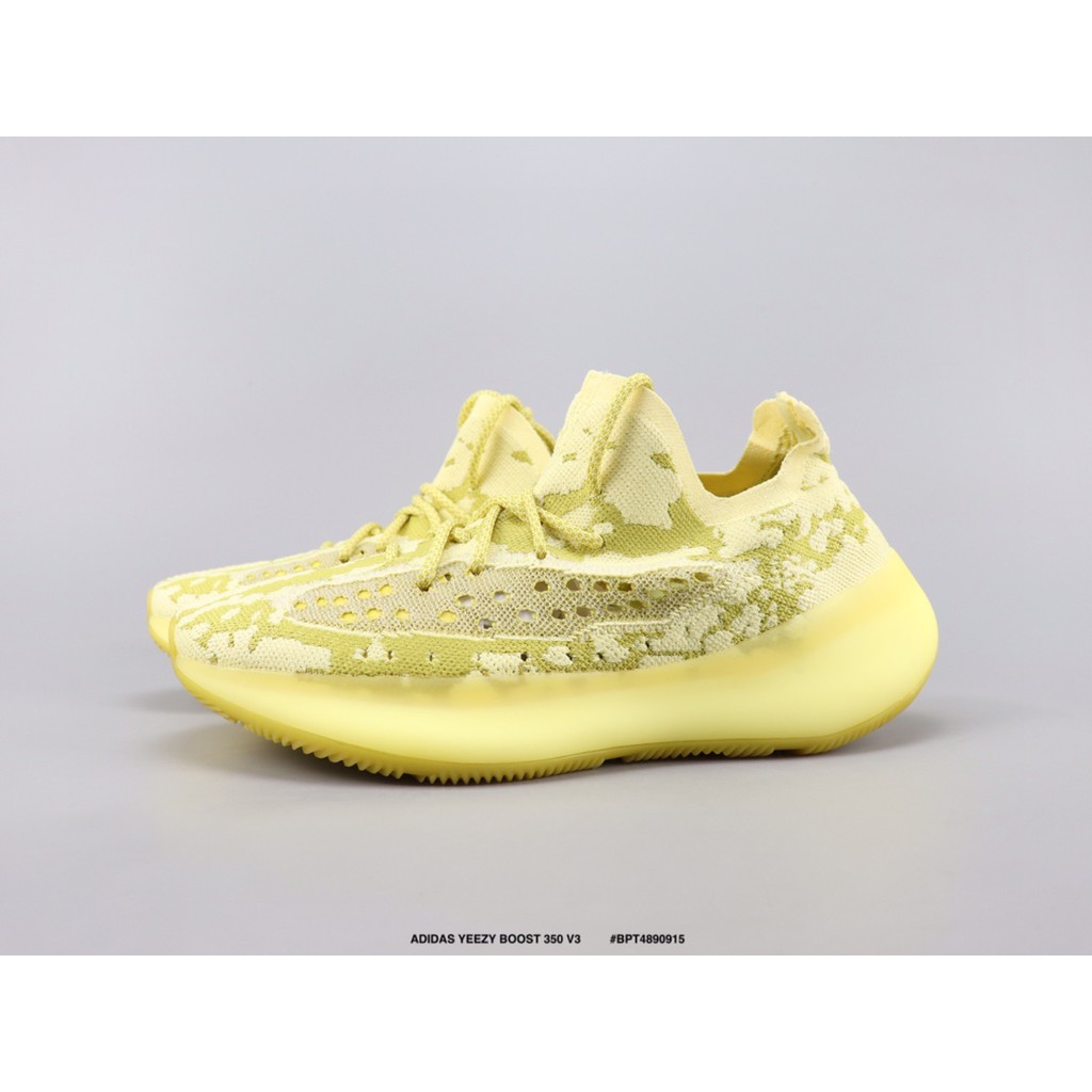Adidas Yeezy 350 Boost V3 Black Unisex couple shoes.