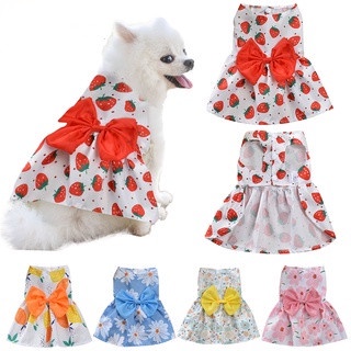 Have Reliable Dog dress Female Pet Cat Puppy Floral Princess Skirt Quality - Image 3