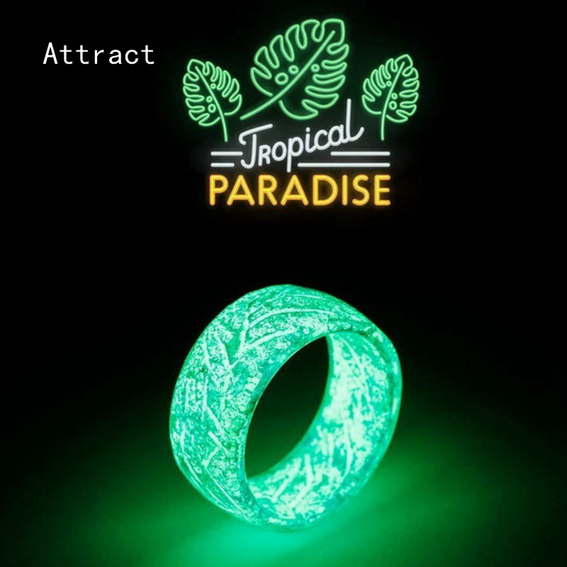 Attract Luminous Glow Ring Glowing In The Dark Jewelry Rings For Women &  Men Glo Blue | Shopee Malaysia