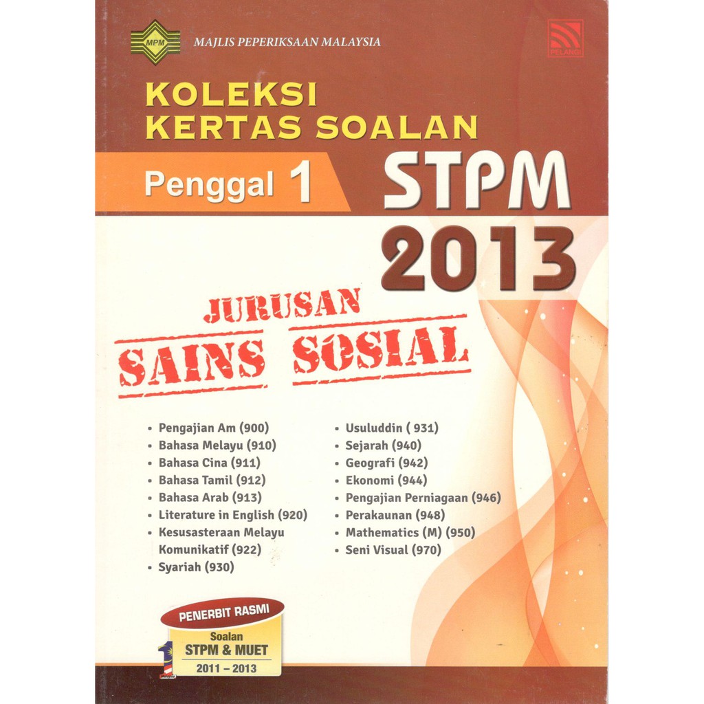 Koleksi Kertas Soalan Stpm Jurusan Sains Sosial Penggal 1 Shopee Malaysia