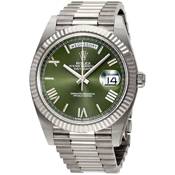 Rolex Day-Date Automatic 18 Carat White Gold President Men's Watch 228239GNSRP