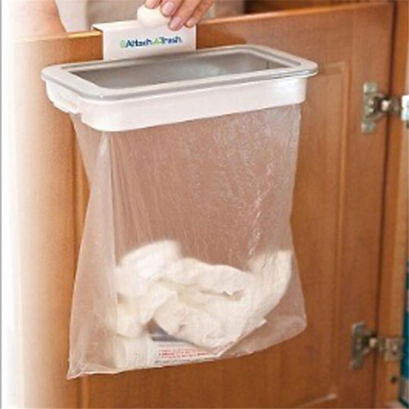 Kitchen Cupboard Drawer Door Back Waste Bin Holder Trash Can Stand