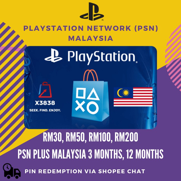 PLAYSTATION NETWORK PSN (Malaysia) Digital Topup Top Up ...