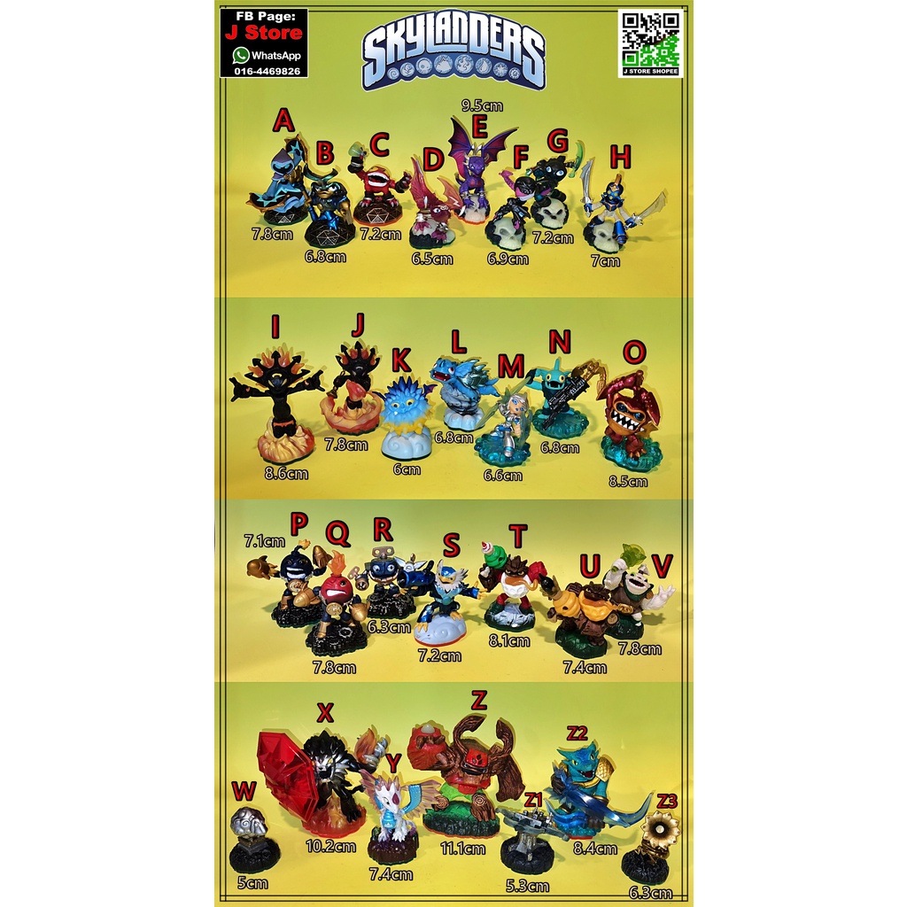 Skylanders Figure collection ( J Store ) Shopee Malaysia