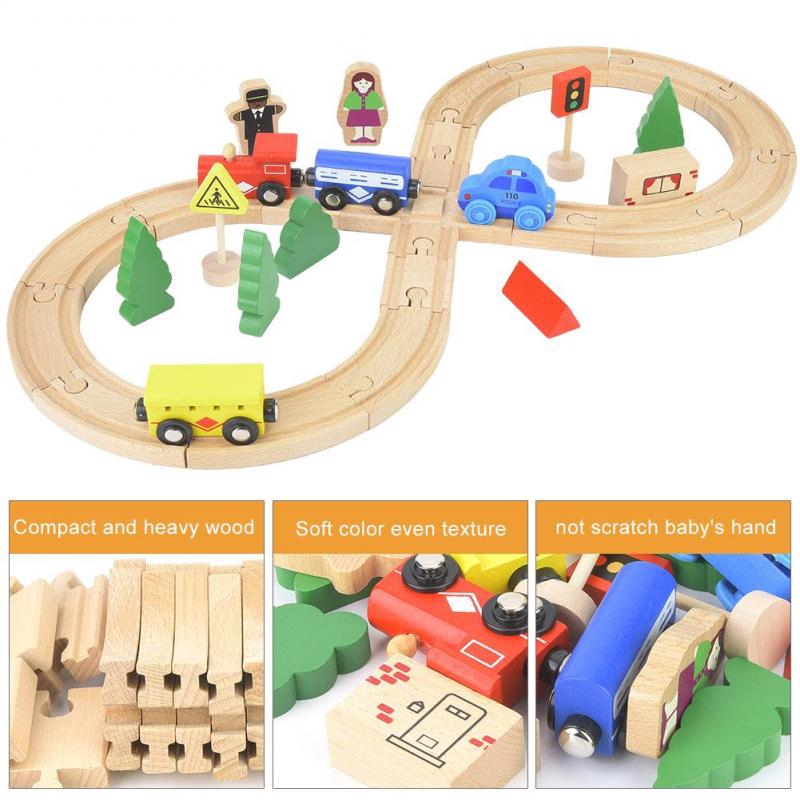 double ended wooden train track