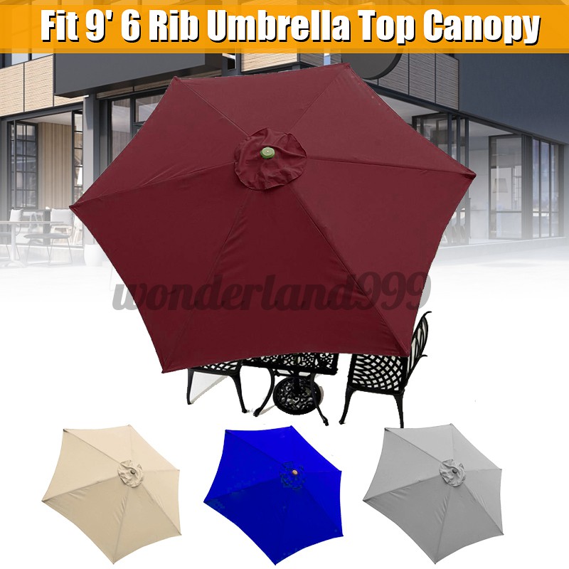 Patio Umbrella Top Canopy Replacement Cover Fit 9 6 Rib Outdoor Market Umbrella Shopee Malaysia