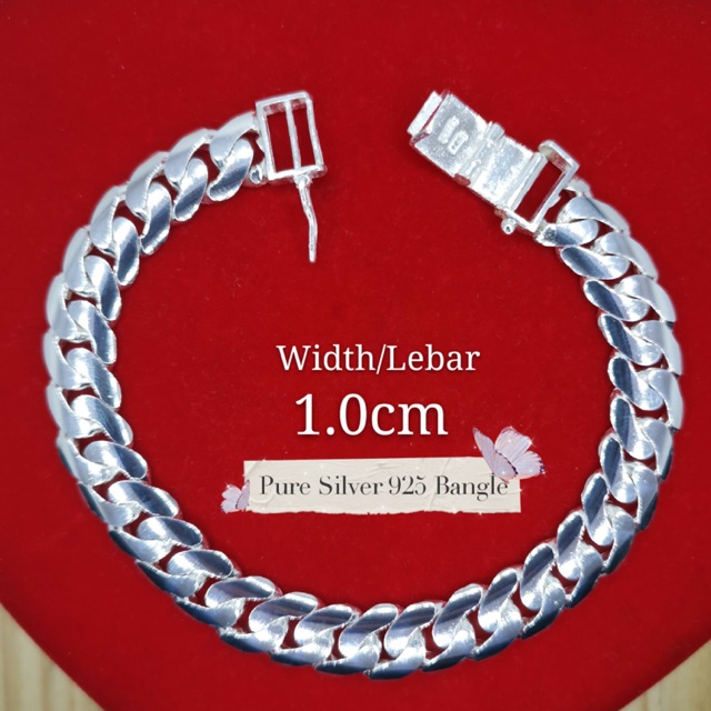 Original Bangle Silver 925 For Men S Ready Stock Shopee Malaysia